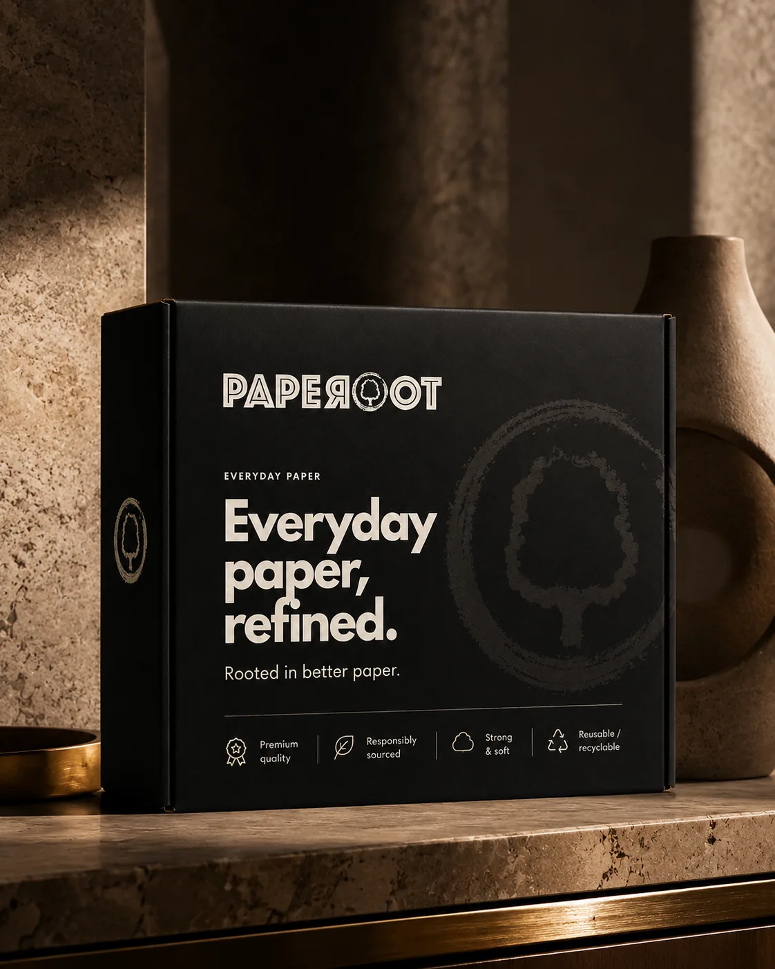 Paperoot prelaunch product concept visual