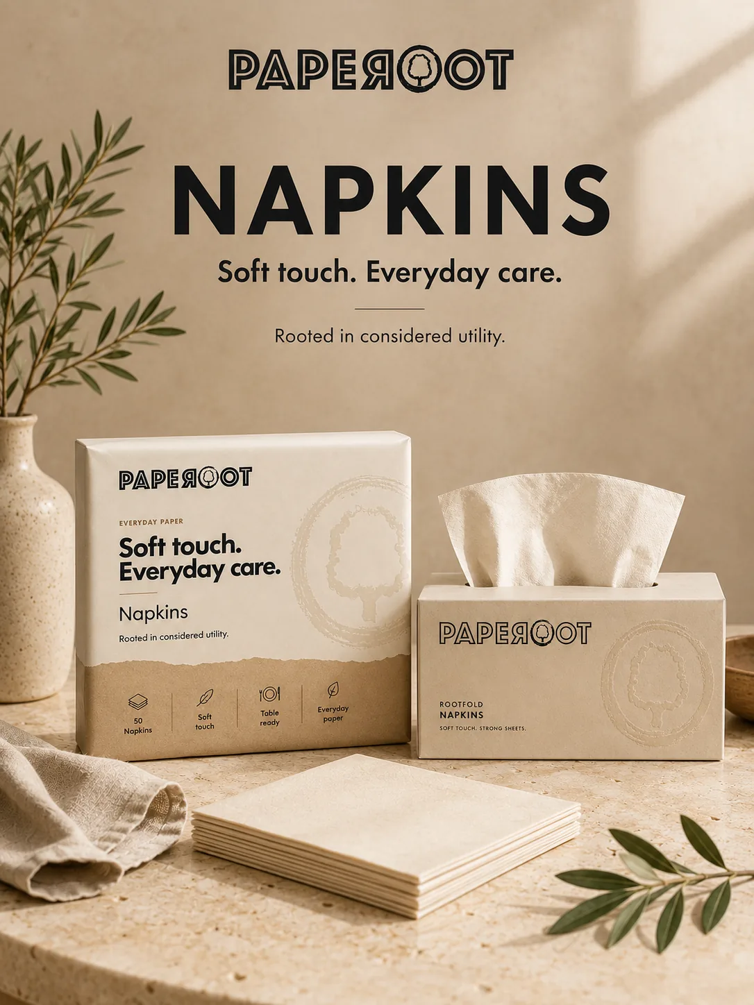 Napkins concept packaging