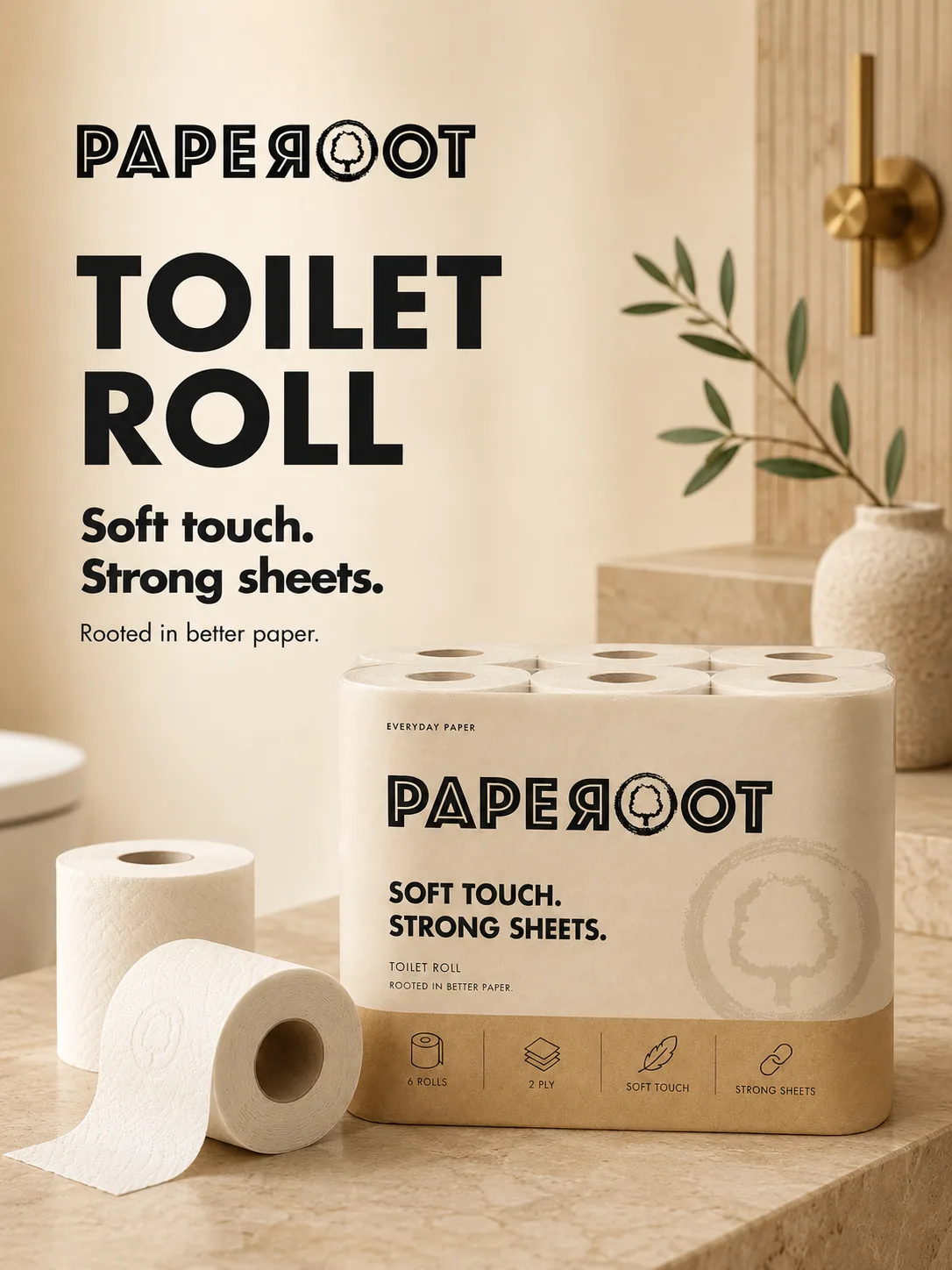 Toilet roll concept packaging